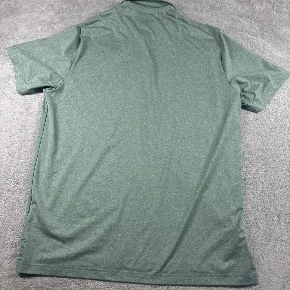 Adidas Mens Golf Polo Shirt Green Stone Mountain Golf Club Sz Large